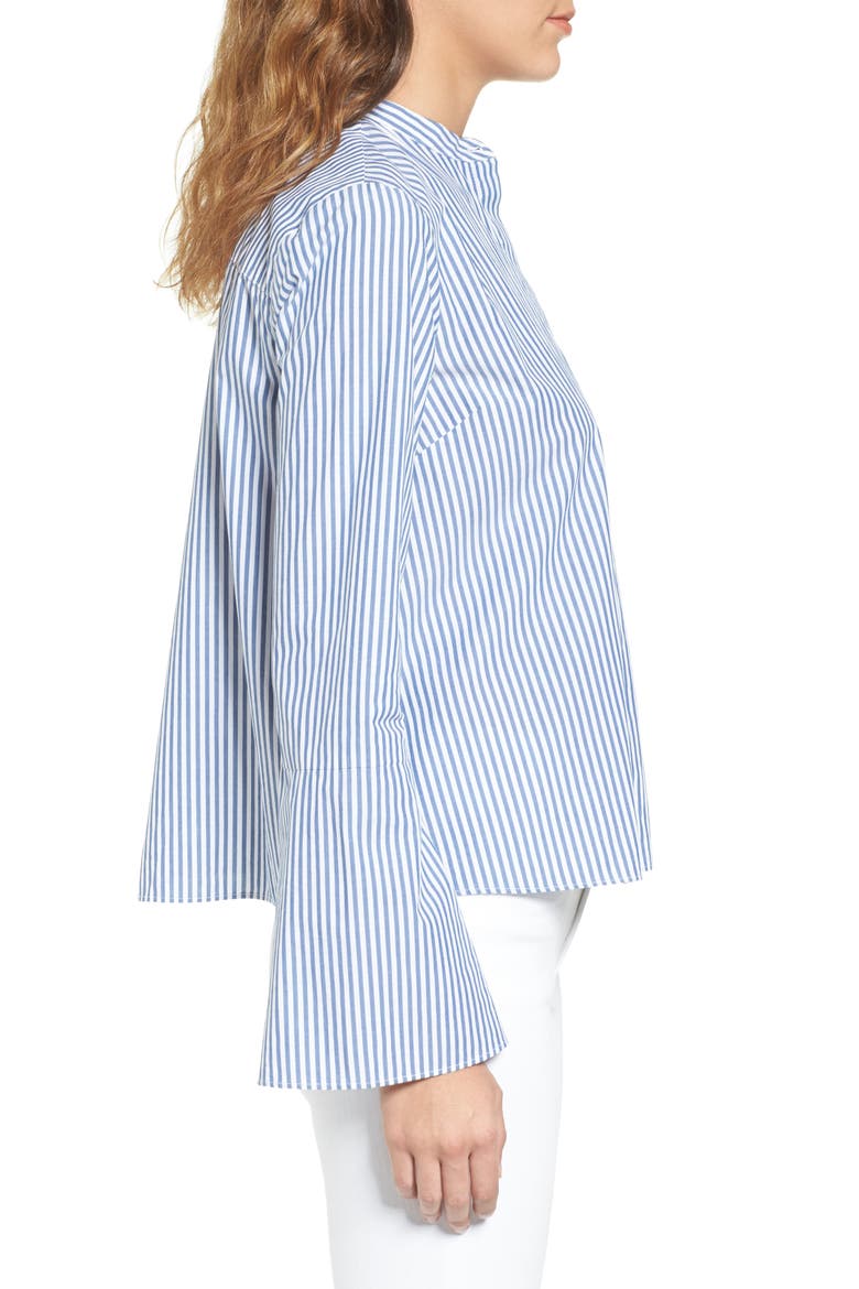 Bell Sleeve Blouse, Alternate, color, COASTAL BLUE
