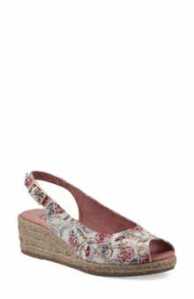 White Mountain Footwear Maize Slingback Wedge Sandal