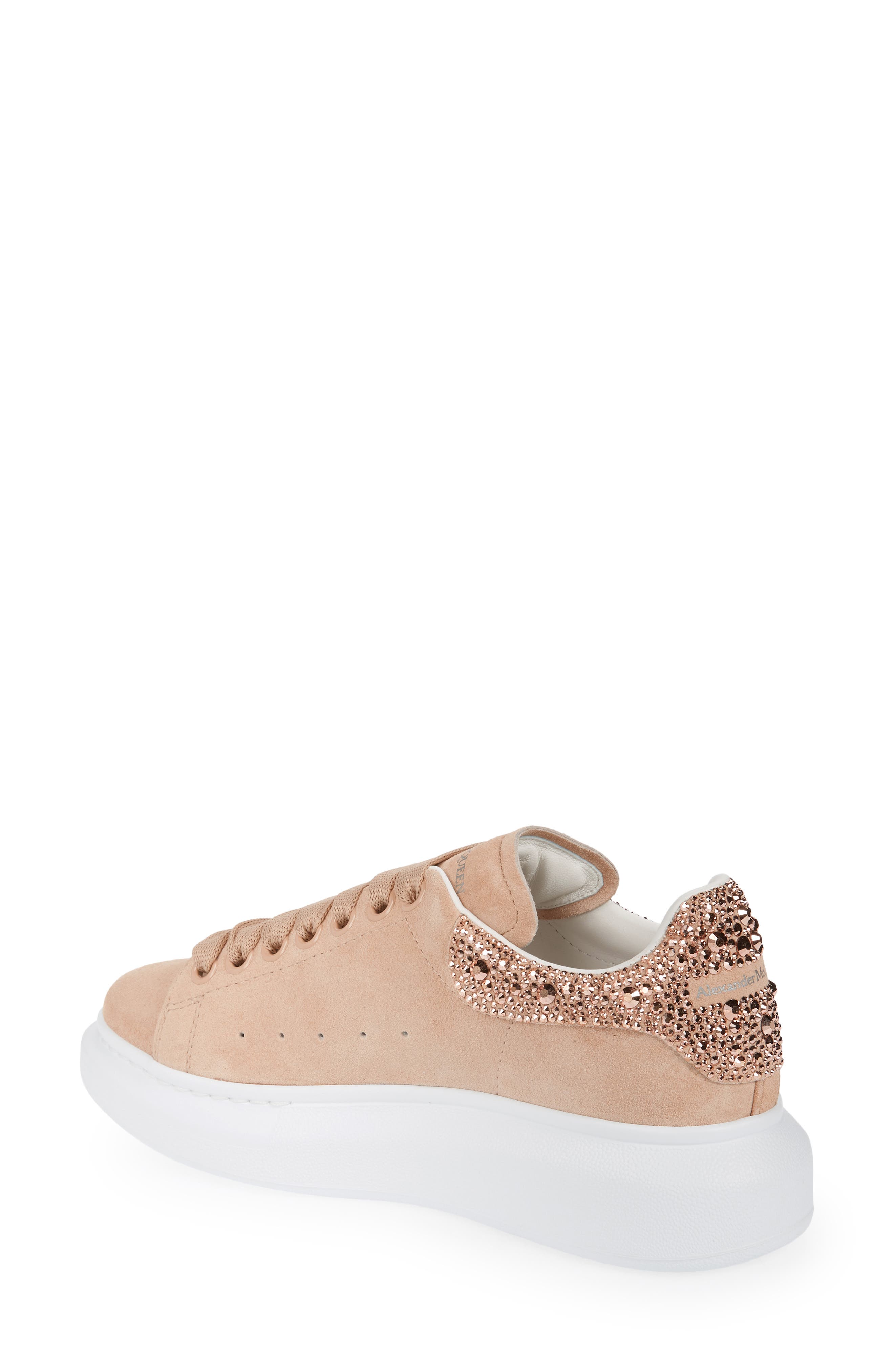 McQueen Alexander McQueen Oversize Crystal Embellished Sneaker, Alternate, color, 