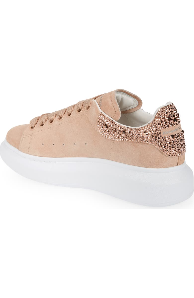 McQueen Alexander McQueen Oversize Crystal Embellished Sneaker, Alternate, color,