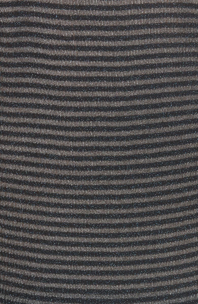 rag & bone Raina Metallic Stripe Tank Top, Alternate, color, Denim Blue