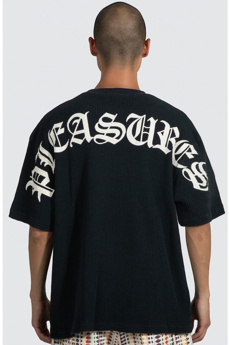 Neural Waffle Knit Cotton Graphic T-Shirt, Alternate, color, BLACK
