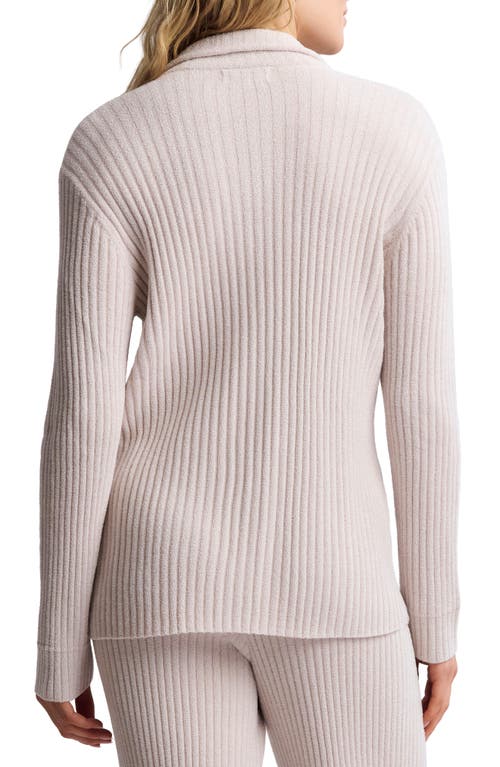 Barefoot Dreams Cozychic® Ultra Lite® Rib Button-up Shirt In Gray
