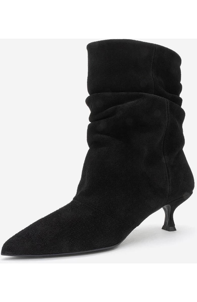 Forever & Always Shoes Balei Leather Pointed Toe Boot, Alternate, color, Black Suede