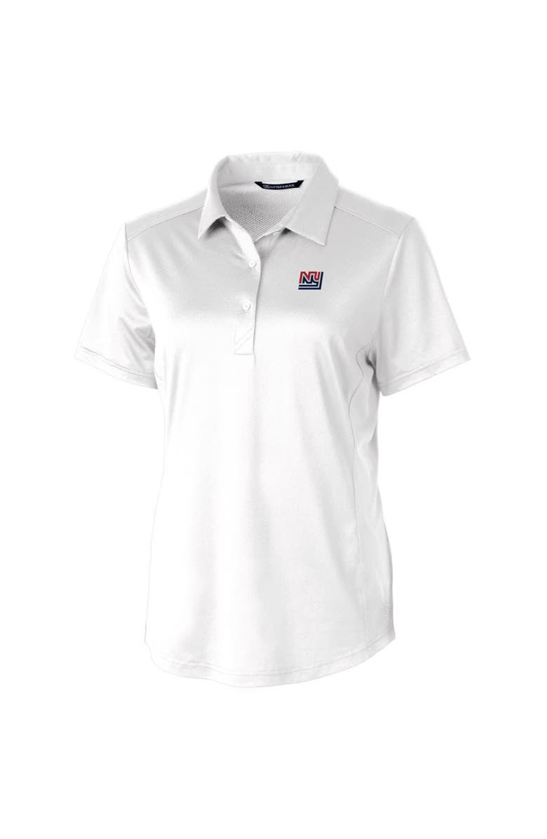 Cutter & Buck Women's Cutter & Buck White New York Giants Throwback Logo Prospect Textured Stretch Polo, Alternate, color, 