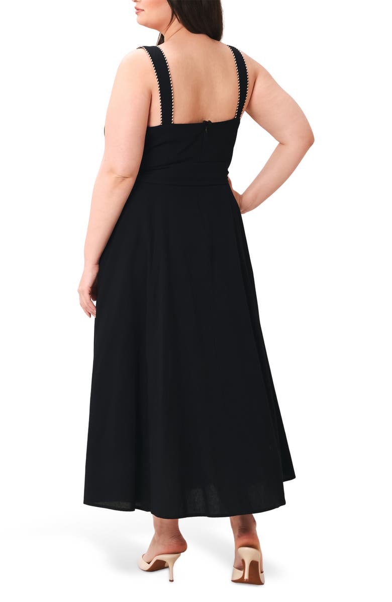 FREEMARKET Midi Shirtdress, Alternate, color, Black