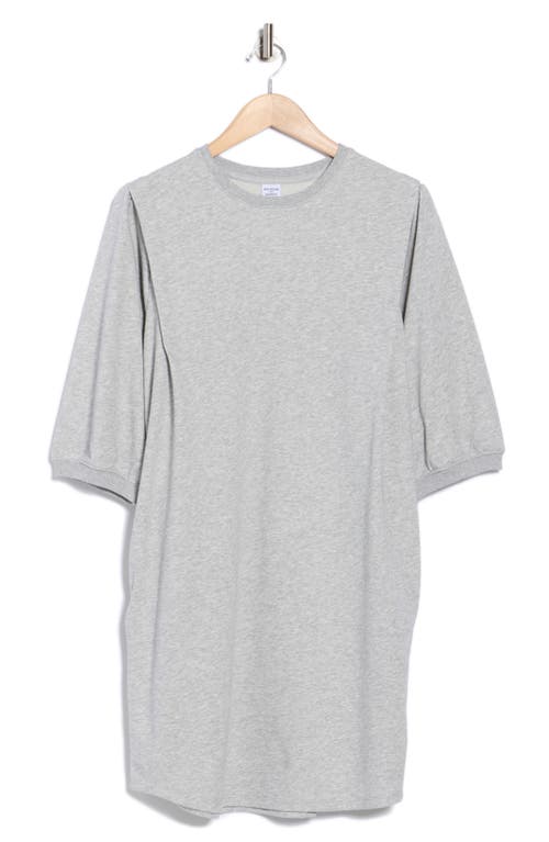 Melrose And Market Elbow Sleeve Sweatshirt Dress In Gray