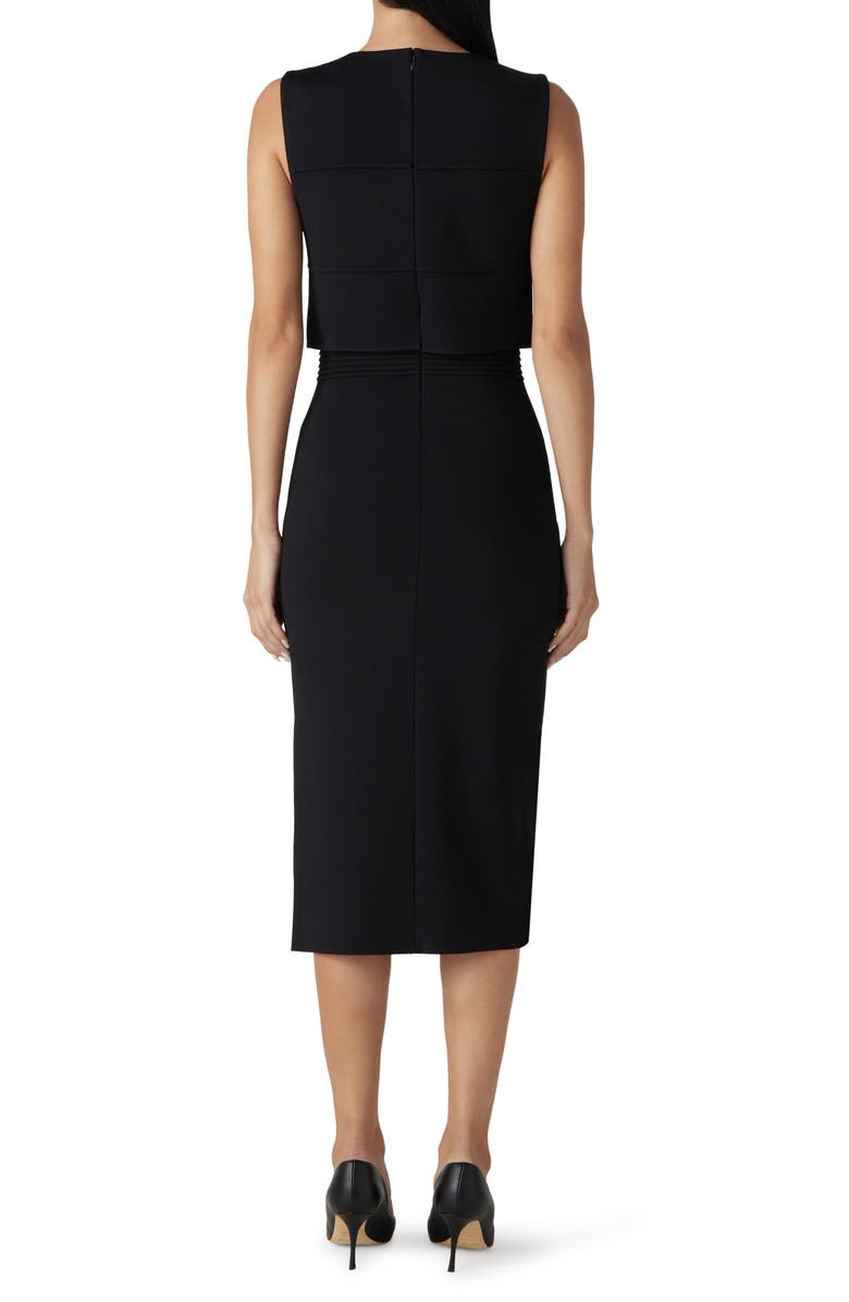 St. John Collection Sleeveless Milano Ottoman Knit Dress, Alternate, color, 