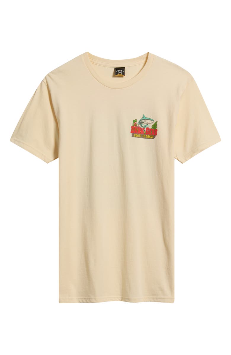 DARK SEAS Water Decal Graphic T-Shirt, Alternate, color, Cream