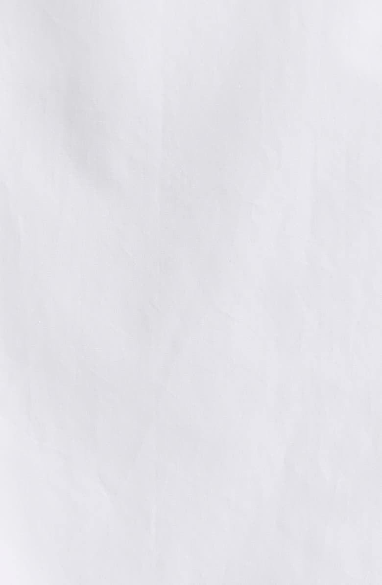 Thom Browne Eyelet Embroidered Cotton Poplin Halter Polo Dress, Alternate, color, White