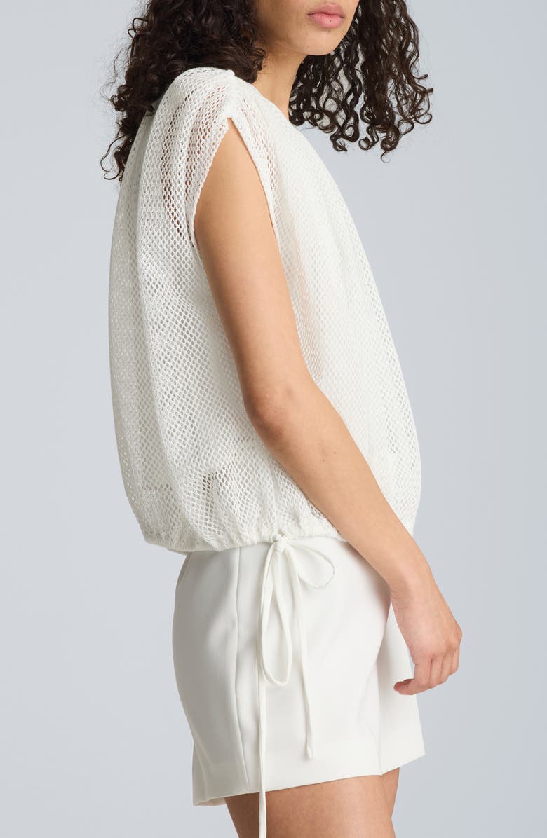 Kenneth Cole Side Tie Open Stitch Top, Alternate, color, 