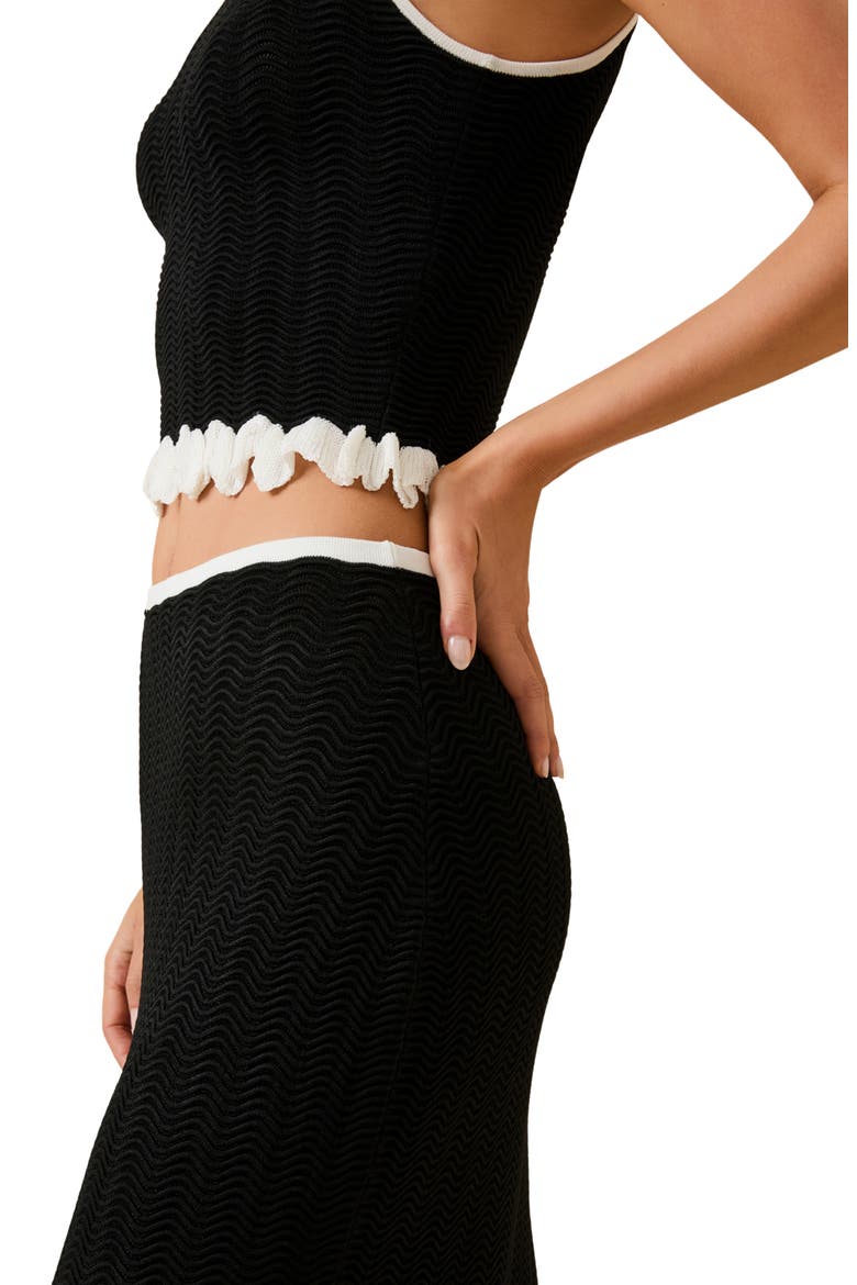 The Diana Midi Sweater Skirt, Alternate, color, NOIR