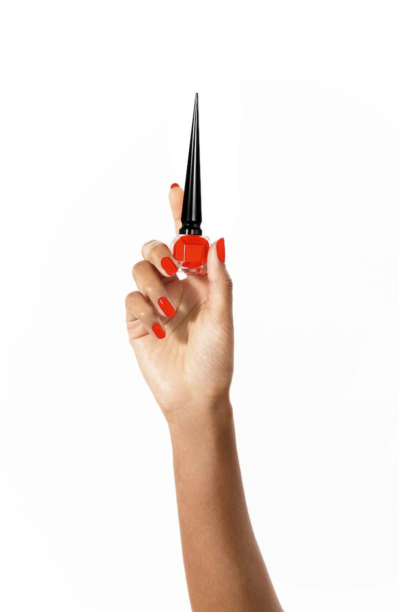 Christian Louboutin Lalaque Le Vernis Brillant, Alternate, color, Oranja Coccinella 506