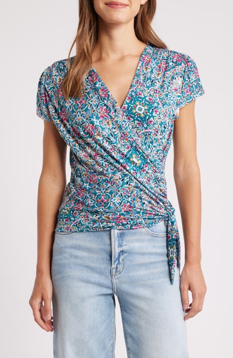 Print Wrap Top