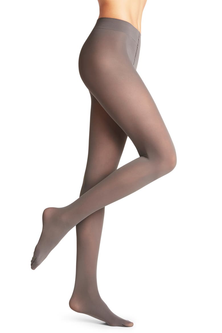 Pure Matte 50 Opaque Tights, Main, color, PLATINUM 3903