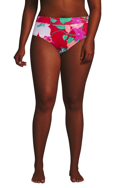 LANDS' END LANDS' END PLUS SIZE PINCHLESS HIGH WAISTED BIKINI BOTTOMS