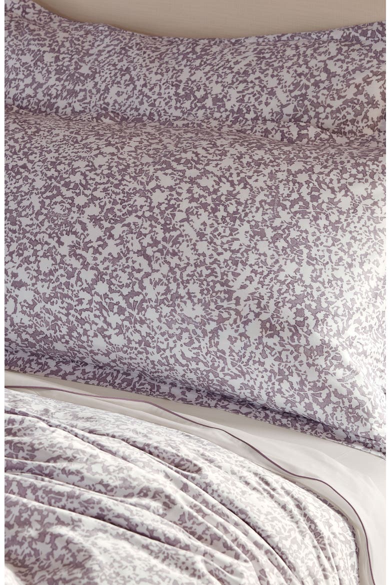 Signature Hemmed Garden Duvet & Shams Set, Alternate, color, PLUM