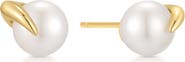 ANIA HAIE Claw Pearl Stud Earrings
