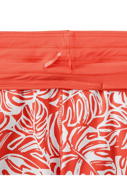 LANDS' END LANDS' END 5" QUICK DRY ELASTIC WAIST BOARD SHORTS SWIM COVER-UP SHORTS WITH PANTY