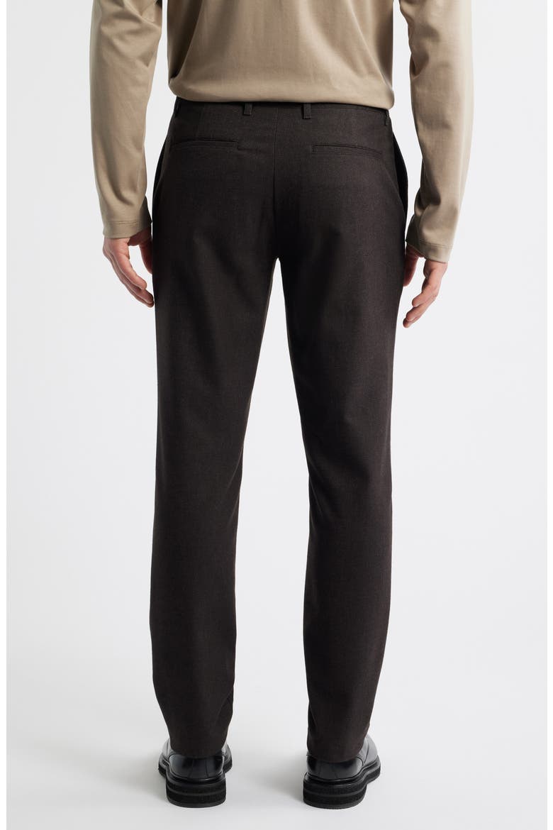 Zaine Slim Fit Flat Front Trousers, Alternate, color, BROWNWOOD MULTI - 2HW