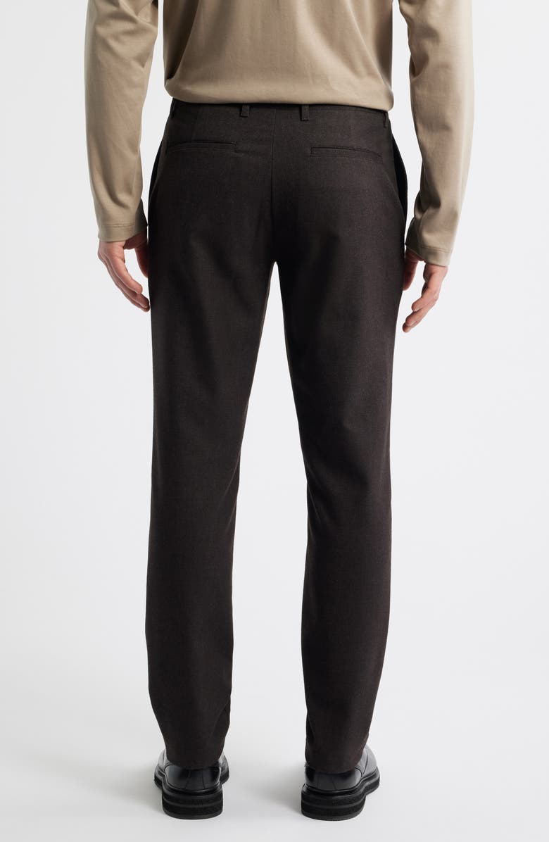 Theory Zaine Slim Fit Flat Front Trousers, Alternate, color, Brownwood Multi - 2Hw