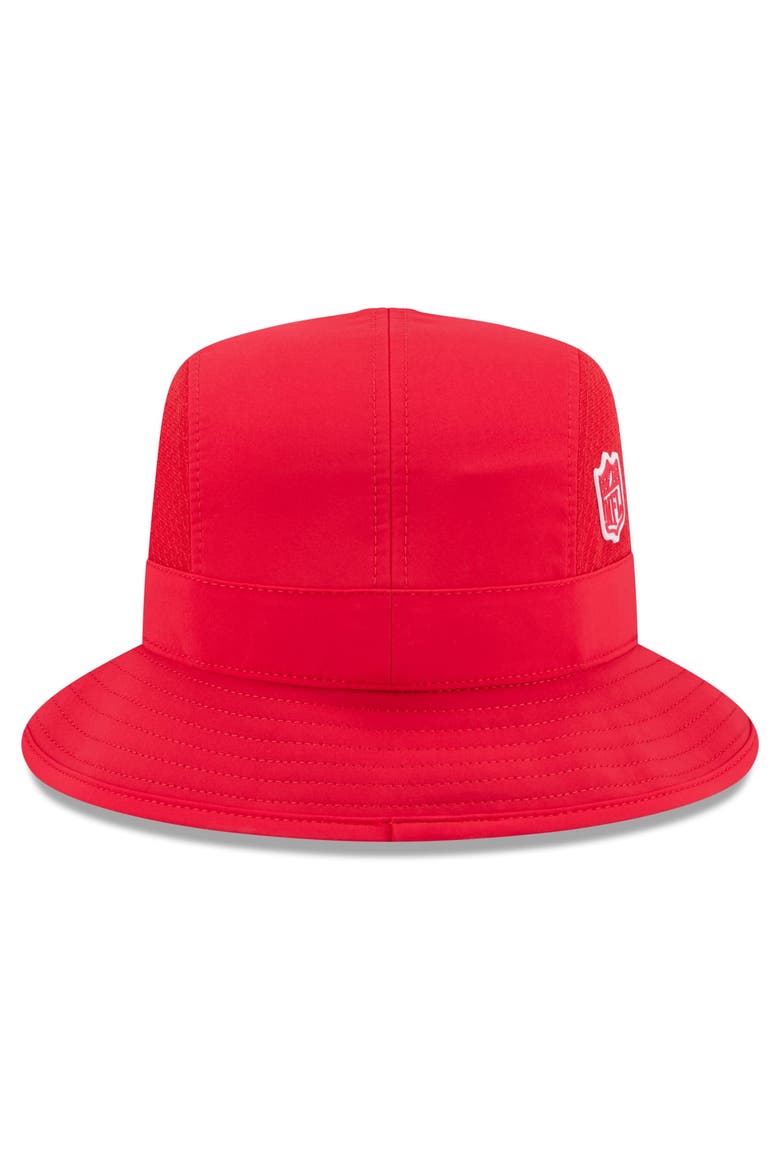 Men's New Era Red Kansas City Chiefs 2026 Sideline Bucket Hat, Alternate, color, Red