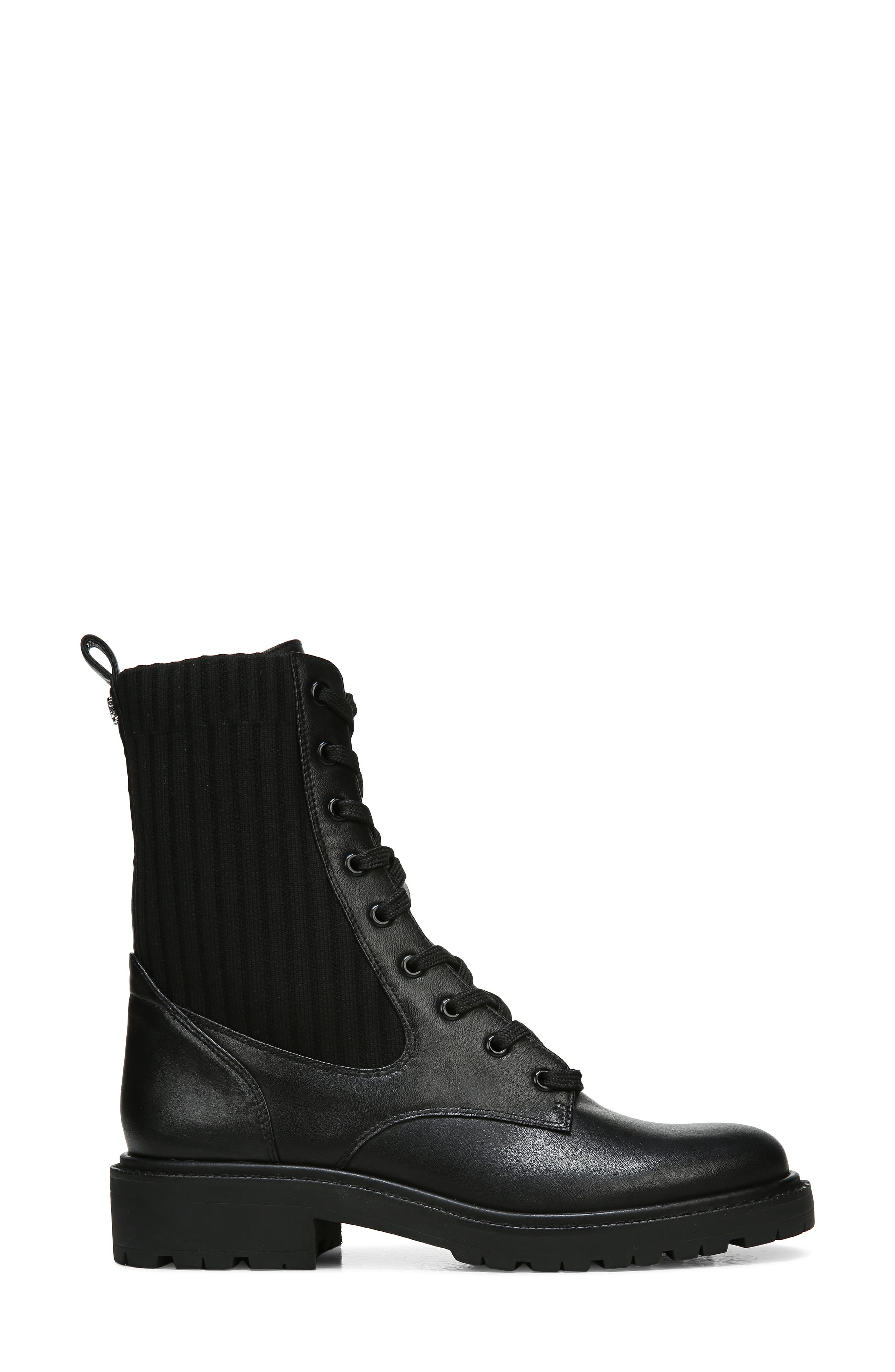 Sam Edelman Lydell Mixed Media Lug Sole Combat Boot, Alternate, color, 