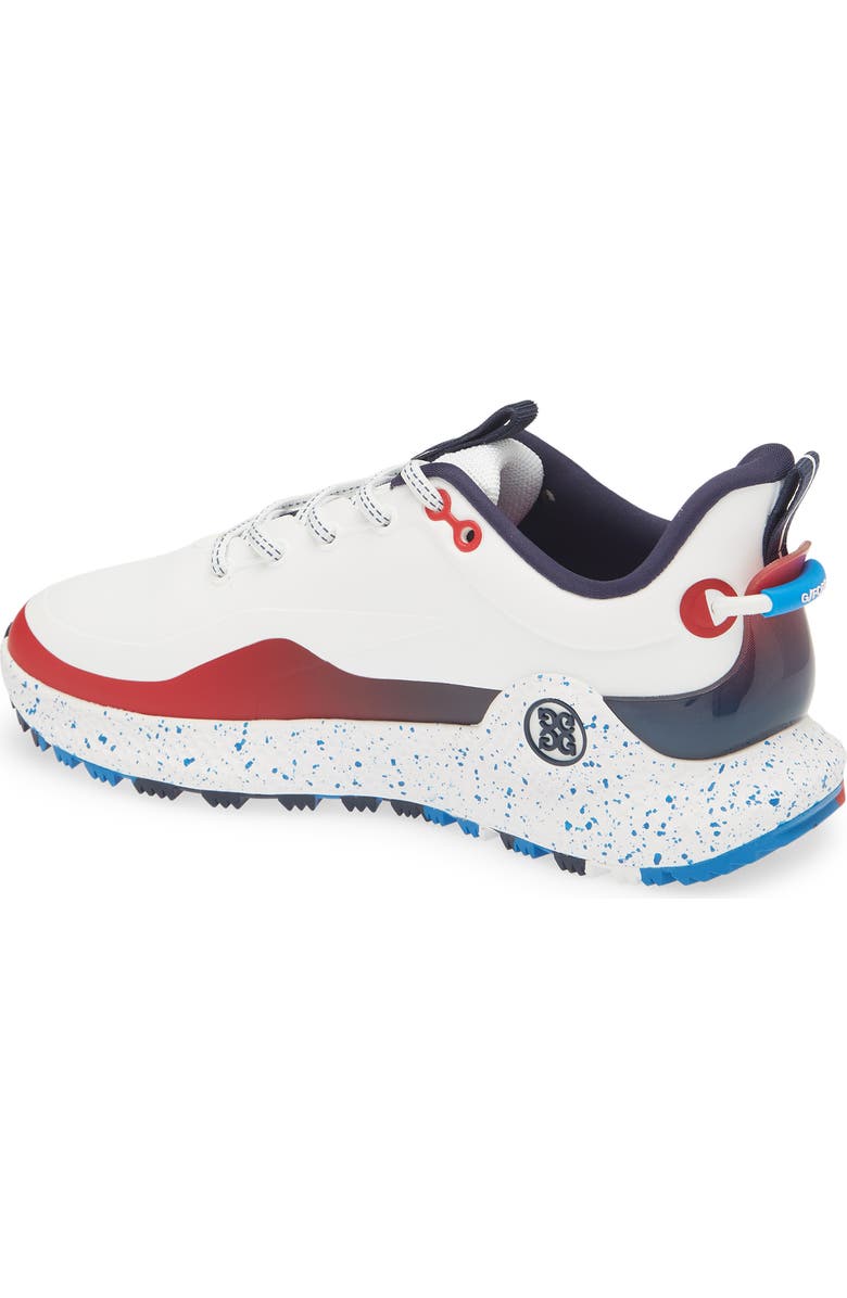 G/FORE MG4+ O2 Gradient Golf Shoe, Alternate, color, Snow / Classic Red