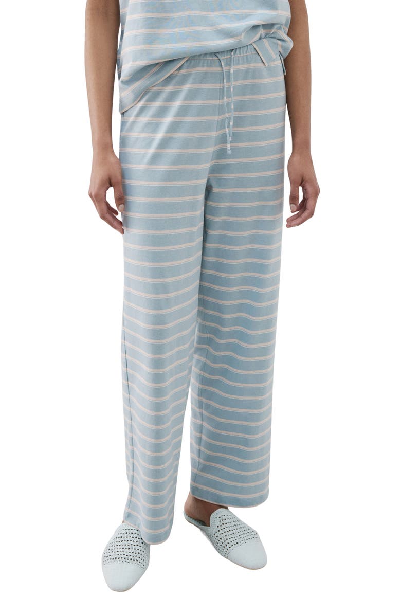 MANGO Stripe Cotton Pajama Pants, Main, color,