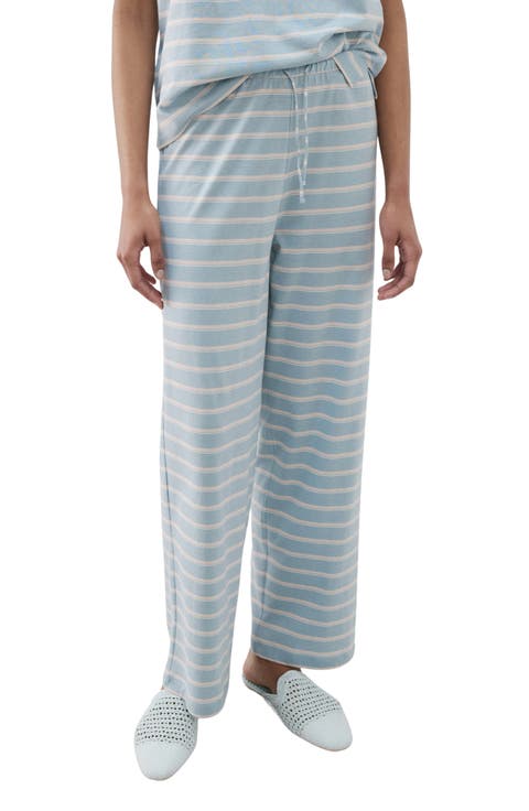Stripe Cotton Pajama Pants