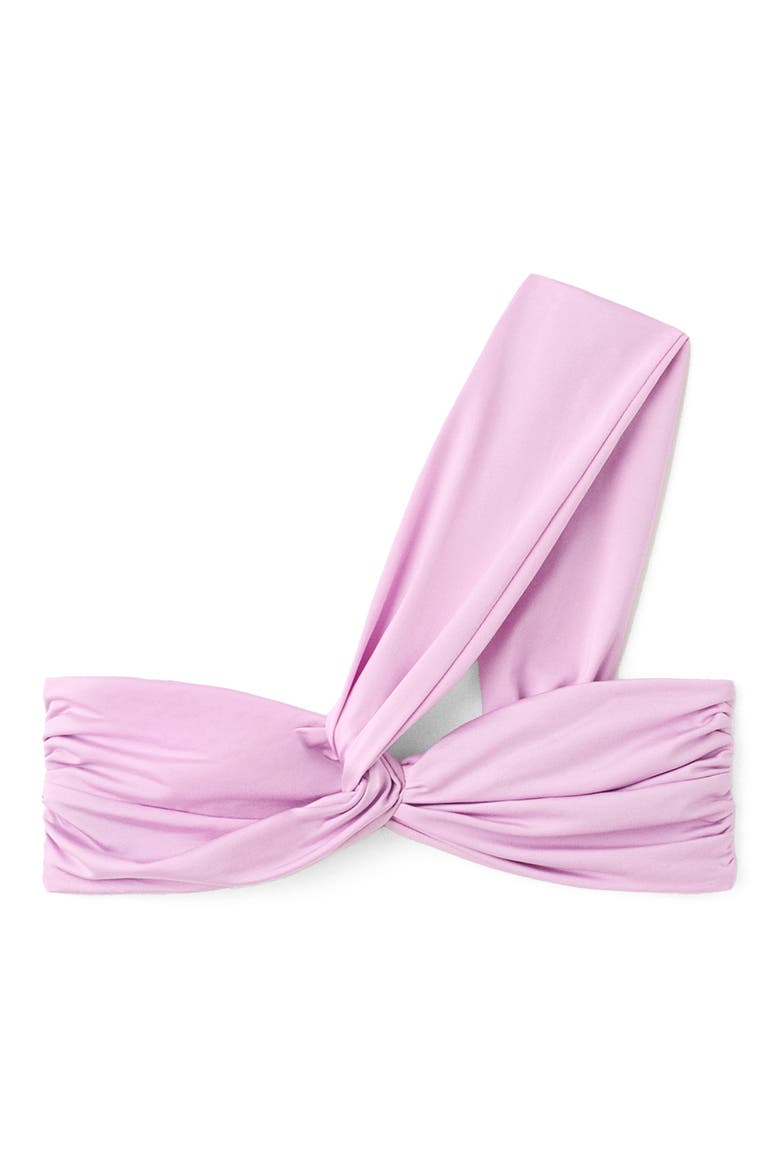 Asymmetric Bandeau Bikini Top, Main, color, LIGHT/ PASTEL PURPLE