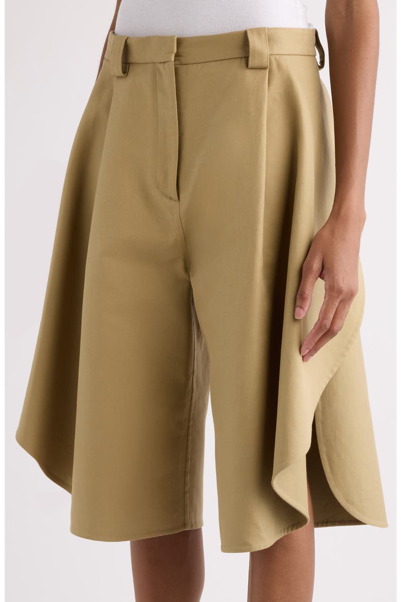 Tulip Pleated Bermuda Shorts, Alternate, color, 2602 CAMEL