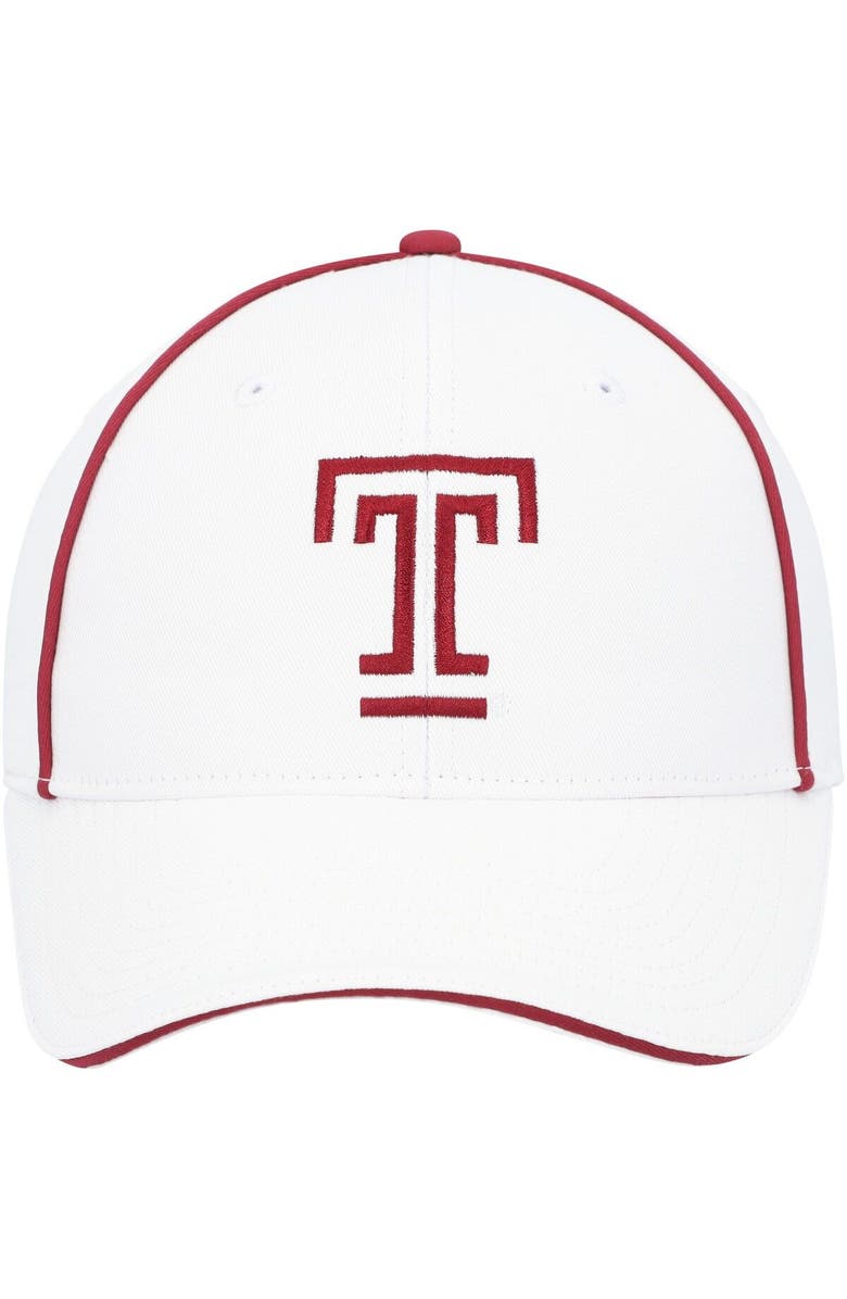 COLOSSEUM Men's Colosseum  White Temple Owls Take Your Time Snapback Hat, Alternate, color, 