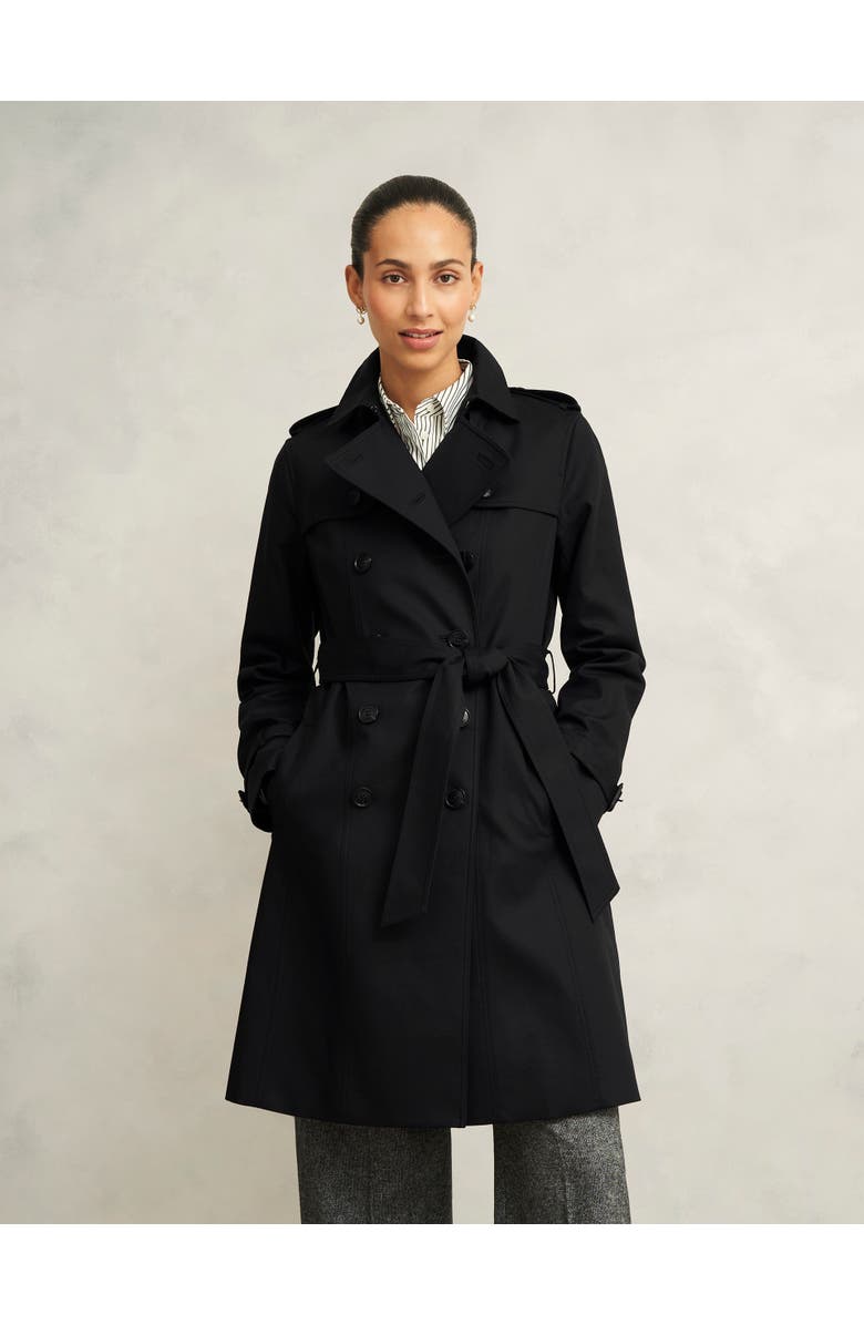 HOBBS LONDON Skylar Trench Coat, Alternate, color, Black