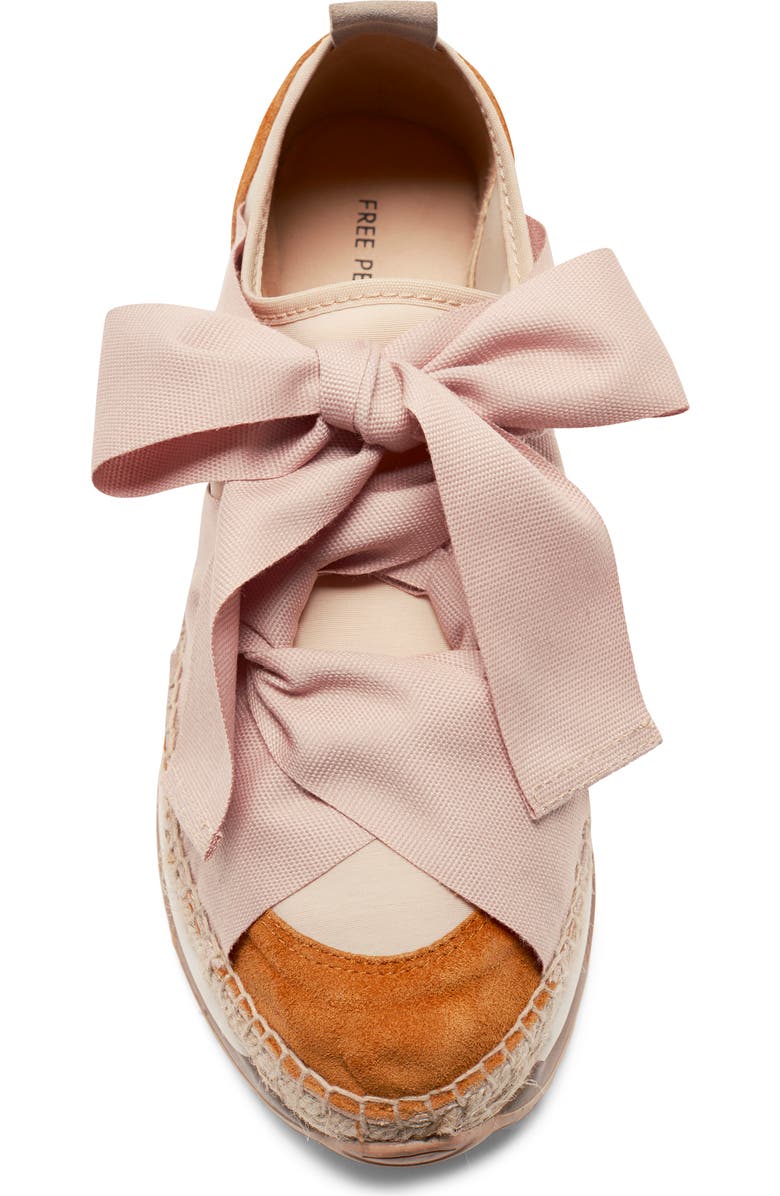 Free People Chapmin Espadrille Sneaker, Alternate, color, Pearl Blush Combo