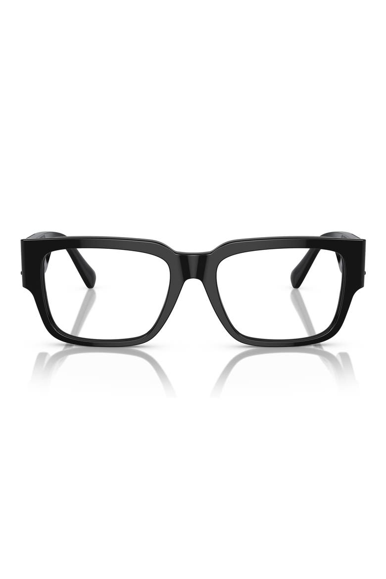 53mm Square optical glasses, Main, color, BLACK