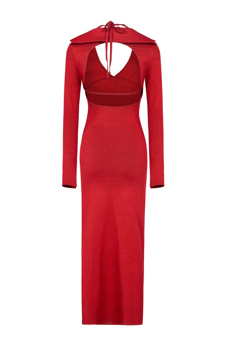 PCFG Your *Itch 2 Tones Rib Dress, Alternate, color, Red