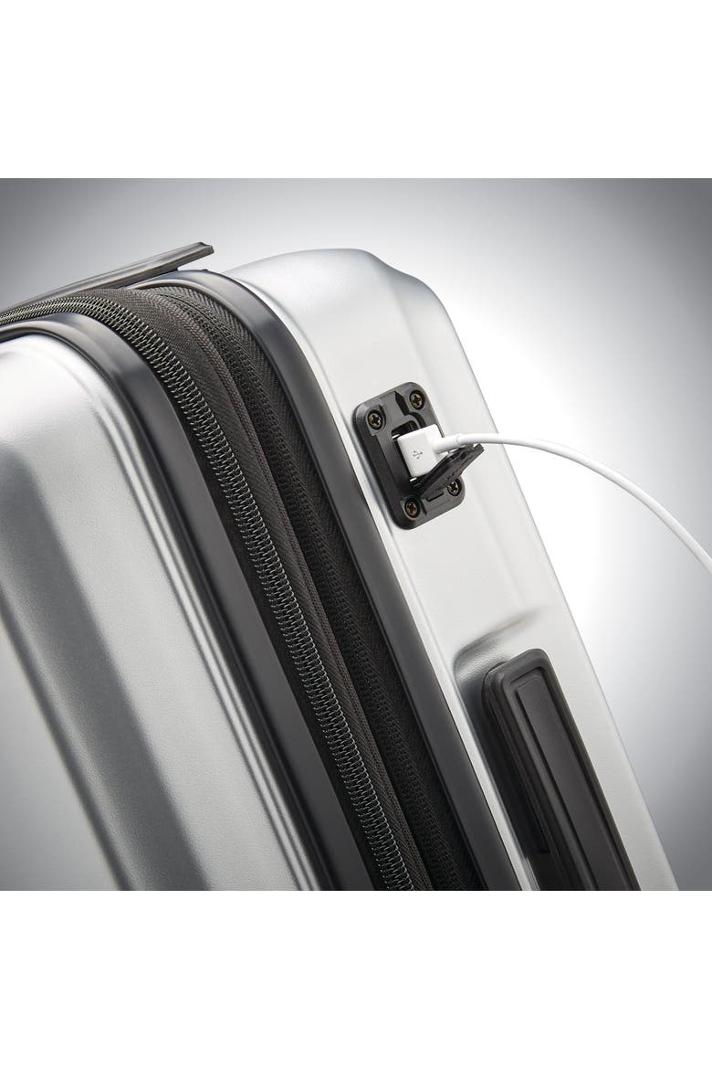 Octiv Hardside (20"/24") 2 Piece Spinner Luggage Set, Alternate, color, Aluminum Silver
