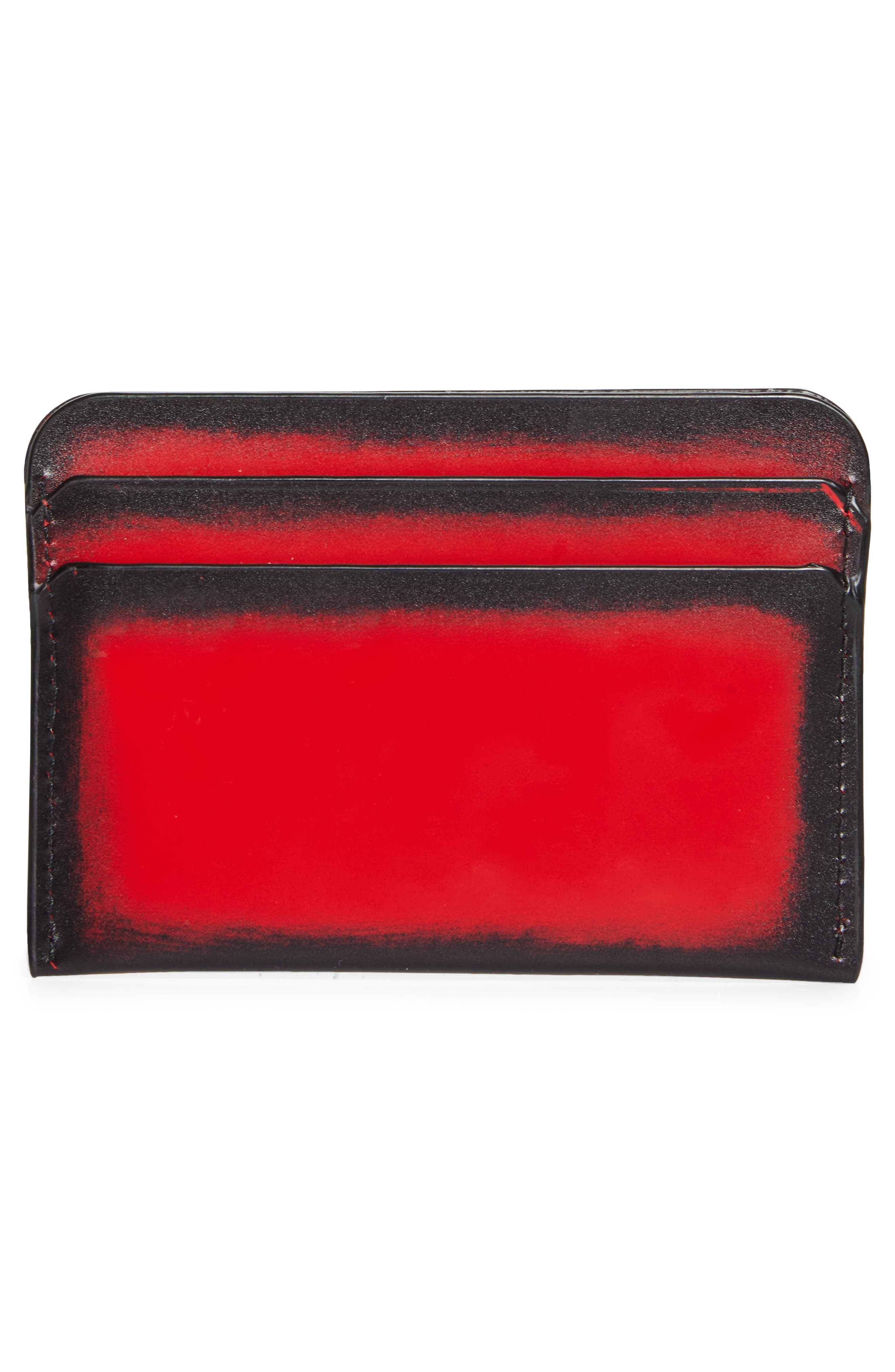 Christian Louboutin The Brushed Leather Card Holder (Men) | Nordstrom