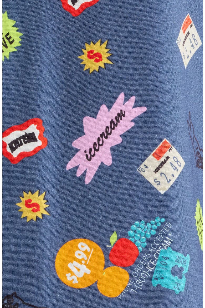 Stickers Camp Shirt, Alternate, color, SARGASSO S