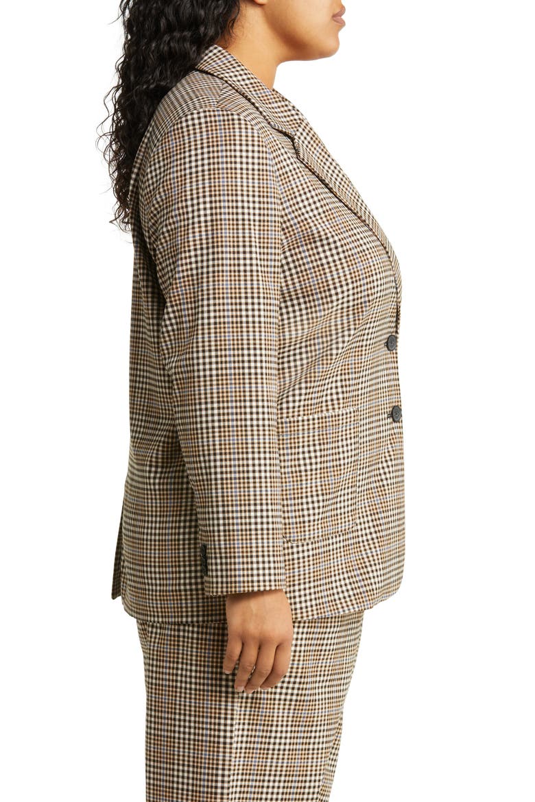 Plaid Blazer, Alternate, color, TAN- IVORY BETHANY PLAID