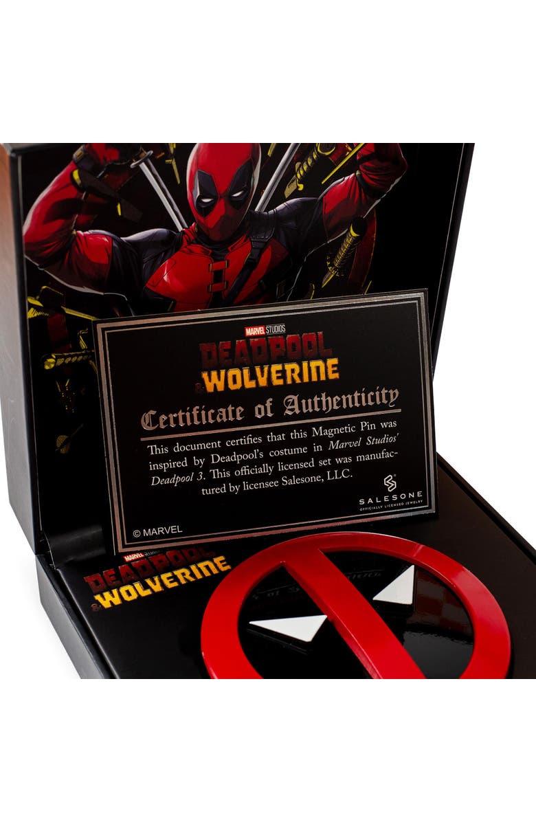 Toynk Marvel Studios Deadpool & Wolverine Belt Icon Magnetic Pin | SDCC 2024 Exclusive, Alternate, color, Red/Black