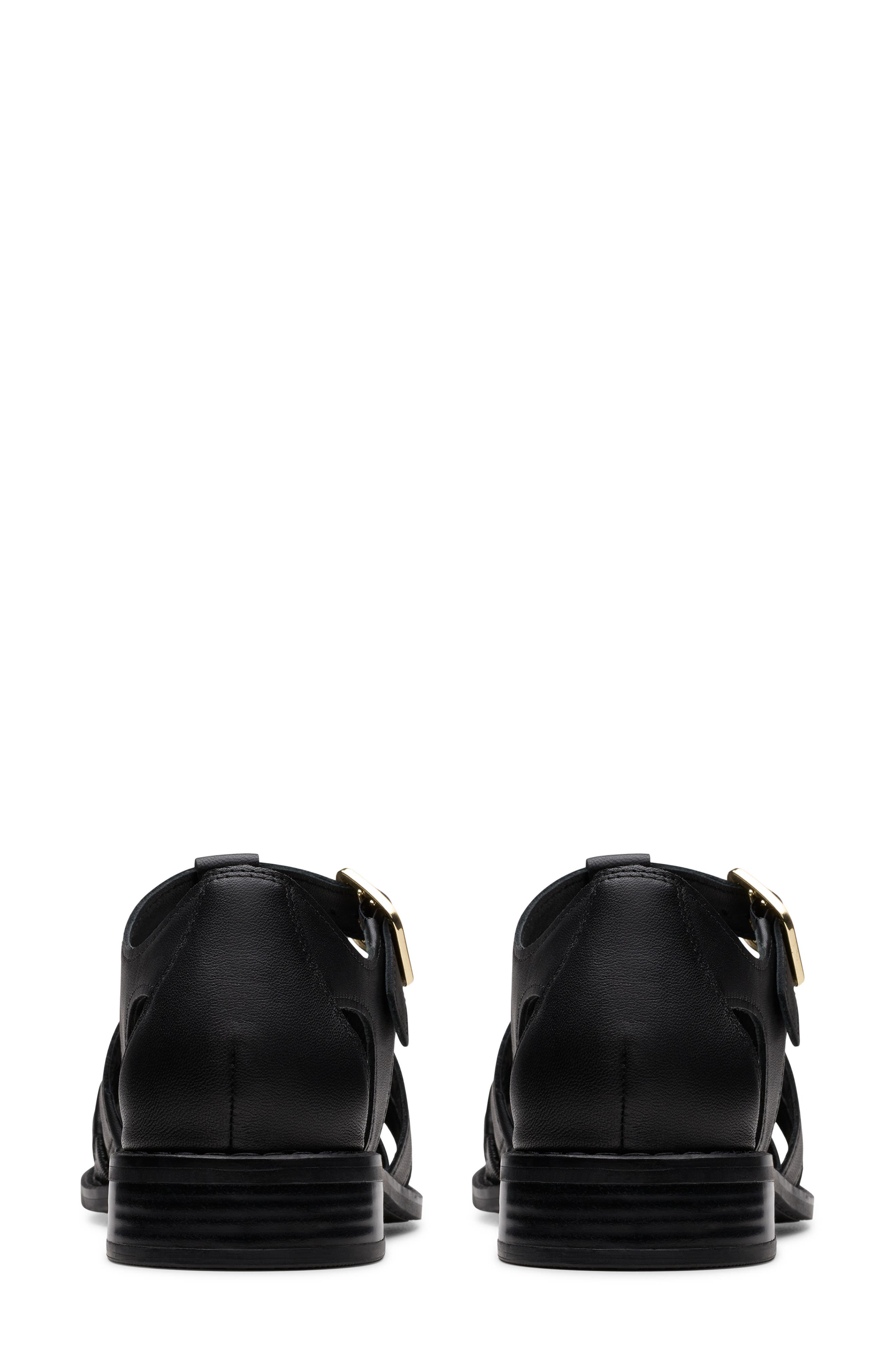 Clarks<sup>®</sup> Hana Sun Fisherman Sandal, Alternate, color, Black Leather