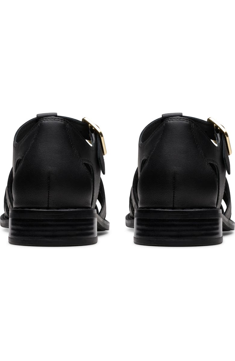 Clarks<sup>®</sup> Hana Sun Fisherman Sandal, Alternate, color, Black Leather