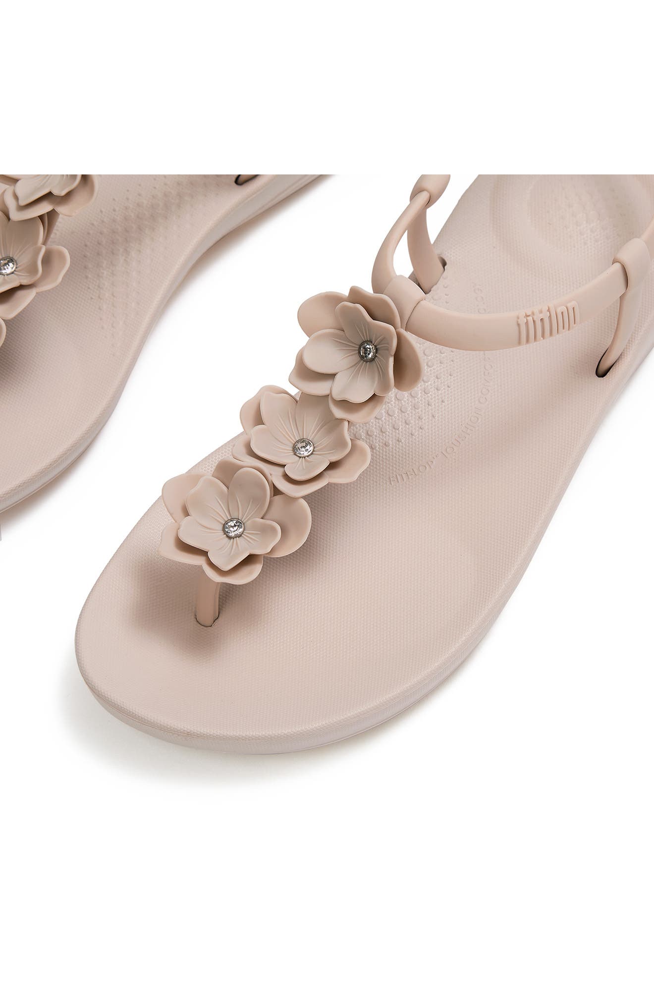 Splash Flower T-Strap Sandal, Alternate, color, NUDE ROSE
