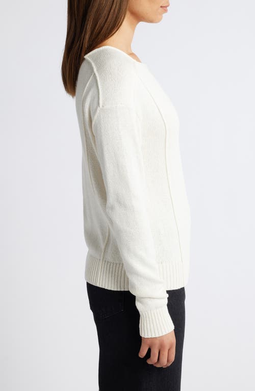 Nic + Zoe Nic+zoe Seamed Up Sweater In White
