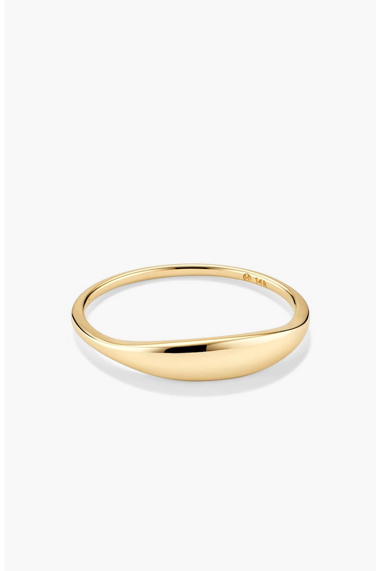 Slim Signet Ring, Alternate, color, 10k Yellow Gold
