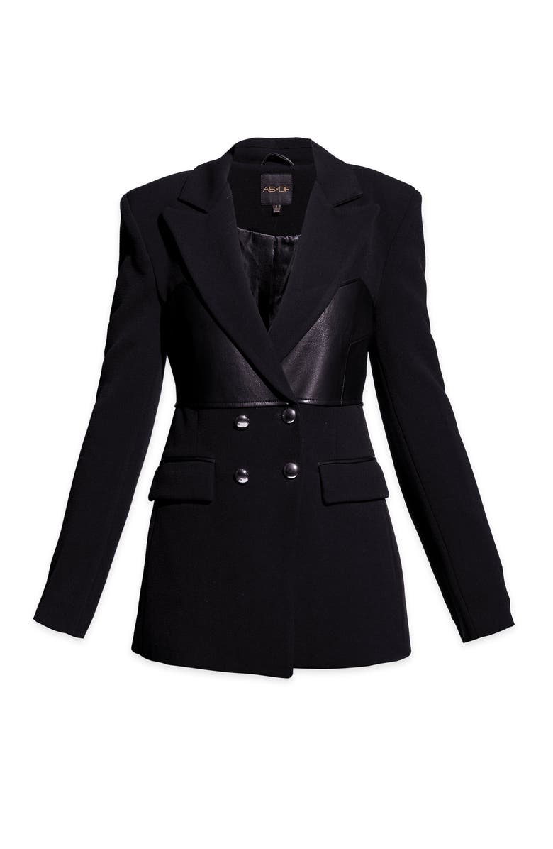 AS by DF Vera Bustier Blazer, Alternate, color, Black