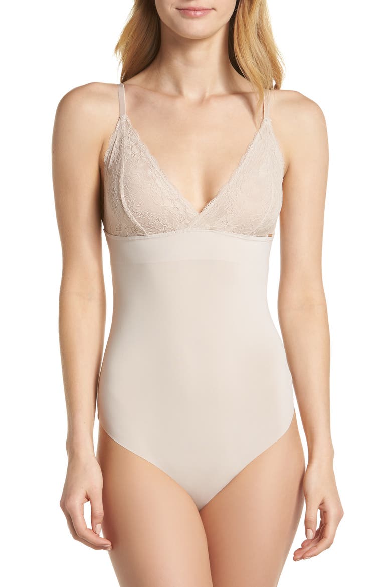 Priscilla Bodysuit, Main, color, MUSHROOM