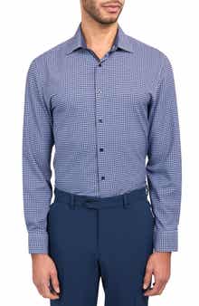 W.R.K Trim Fit Performance Geo Dress Shirt